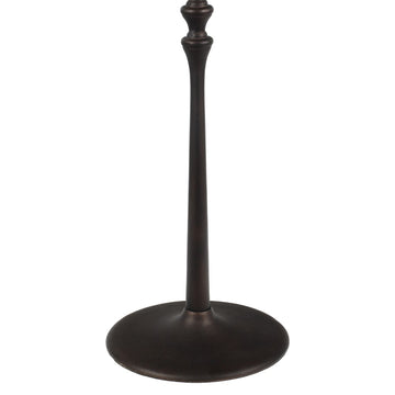 Lulu 19.5" Art Deco Classic Pedestal Round Metal Drink Table and Decorative End Table
